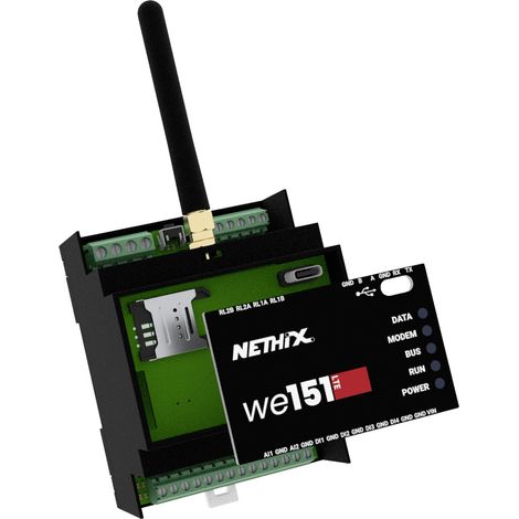 Nethix 90.01.010 WE151 LTE Datenerfassungsmodul  Anzahl Eingänge: 2 x Anzahl Ausgänge: 2 x  32 V/DC