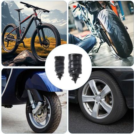 Clous Sous Vide - Clous Réparation Pneu Tubeless - Pour Réparation Fissures Pneus Voiture - 35 Pièces 12,3 × 5 mm + 35 Pièces 14,5 × 7 mm (1/5)