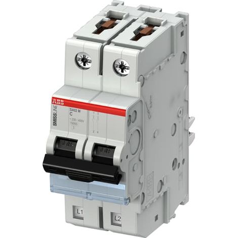 Disjoncteur ABB S402M 2P, 20A, pouvoir de coupure 15 kA ( Prix pour 1 )