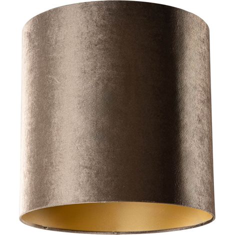 Velvet Lampshade Brown with Gold Interior 40/40/40 (1/5)