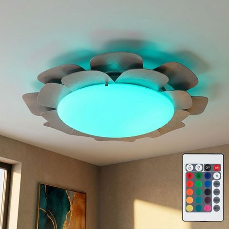 Lampada da soffitto che cambia colore lampada da parete fiore folar in un set che include lampadine a LED RGB (1/5)