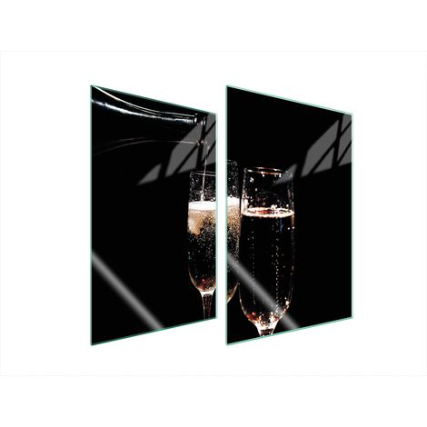 PIASTRA PROTETTIVA IN VETRO PER CUCINA 2x35x52 VINO (1/5)
