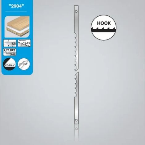 LAME LEMAN PER TRAFORO 7 D/P 127X3X0,50 cod.2904.12 - CONFEZ DA 12 PZ -