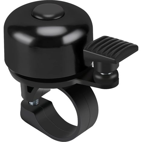 Sonnette de vélo VTT, 120 dB, Mini Sonnette de Vélo Forte pour Enfants et Adultes - noir
