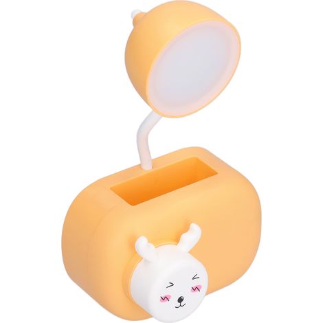 Lampe de bureau LED cerf design, taille-crayon intégré et alimentation USB pour chambre ou salle d'étude - Modèle orange (1/5)