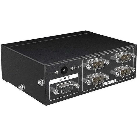 Répartiteur de ports série RS232 MT-RS104 (1 vers 4 ports), répartiteur double de ports série RS232 (4 vers 1 port) avec adaptateur - EU P (1/5)