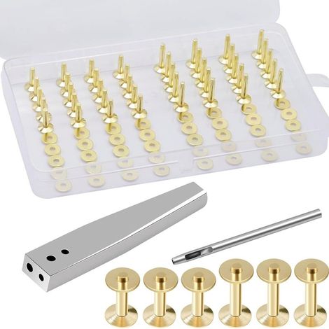 Beyamis Rivets laiton cuir kit83 - Outil pose ceinture sac réparation (1/5)