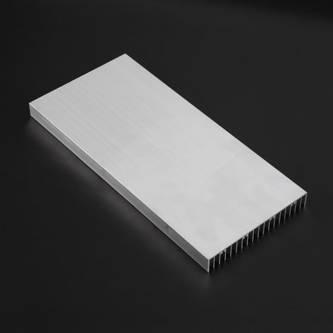Stück Aluminium-Kühlkörper 300 x 140 x 20 mm zur Kühlung leistungsstarker LED-Leuchten (1/5)