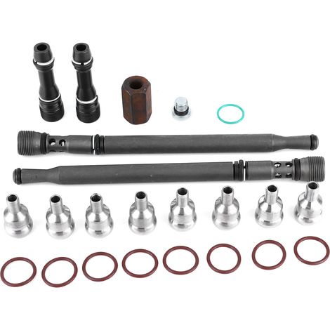Kit de réparation de rampe haute pression avec bouchons factices W302908, tuyau de mise à niveau, compatible Ford E350/450 6.0L (1/5)