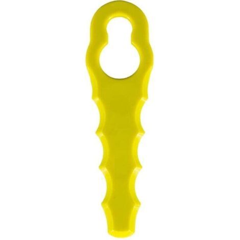 Packung mit 50 Ersatzklingen, kompatibel mit Ryobi Rasentrimmern, doppelt gezahnte Klingenköpfe RAC155, RAC157, RAC158