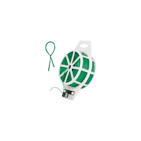 Fil de Serrage pour Jardin, 100 M, Fil Torsadé pour Plantes Grimpantes, Vignes, Arbustes et Fleurs (Vert) (1/5)