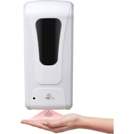 Distributeur de savon liquide sans contact automatique, mural, grande capacité, convient aux cuisines et salles de bains de la maison. (1/5)