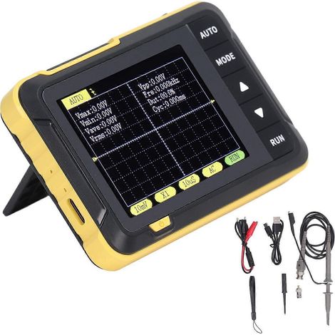 Oscilloscope portatif analogique/numérique, instrument de mesure, bande passante de 200 kHz, fréquence d'échantillonnage de 2,5 MS/s