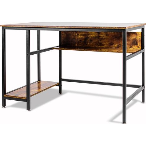 Hanami - Scrivania in stile industriale, scrivania per computer, 120x60xH75 cm