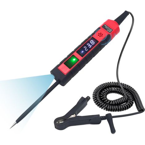 Probador de voltaje digital para automóviles NS-870 (4–75 V CC) – Probador de cableado bipolar – Herramienta versátil para la resolución de problemas en automóviles (1/5)