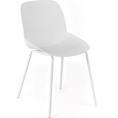 Eleganter und funktionaler Stuhl aus Polypropylen 55cm x 46cm H. 79cm (1/5)