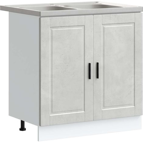 Maison Exclusive - Waschbecken-Unterschrank mit Tür Porto 2 pcs G