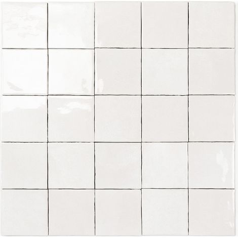 Carrelage Morocco Blanc 10x10 cm