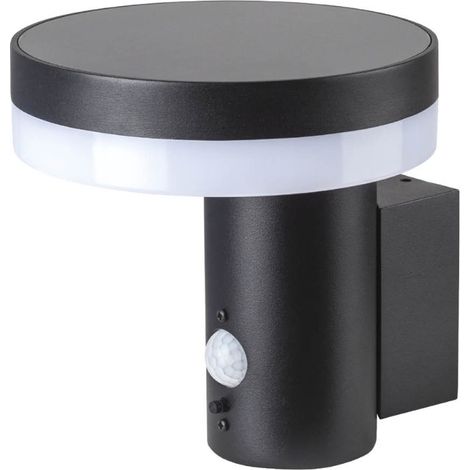 Applique solare LED 5,5W 4000K sensore IP44 nera Kobi (1/5)