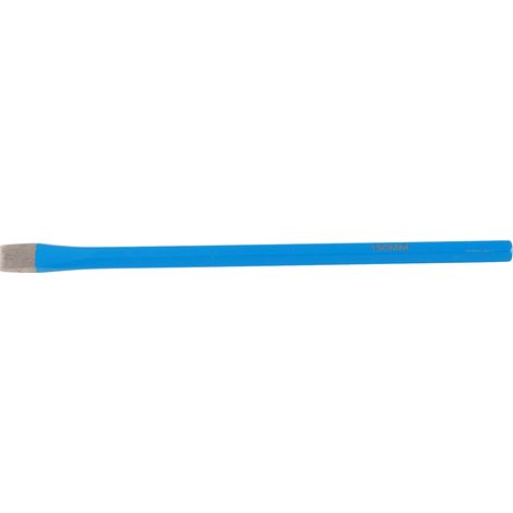 Burin plat maçon 150mm en acier allié chrome vanadium, ciseau à maçonnerie, burin plat pour béton (1/5)