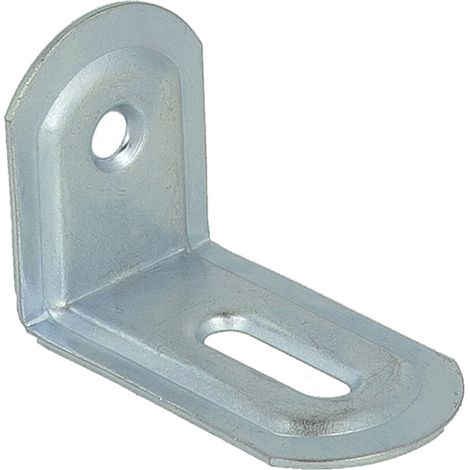 Lastrine ad angolo con asola in acciaio zincato bianco 23x28x38 mm. 4 pz.