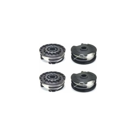 - 4 bobine di filo di ricambio per tagliaerba LIDL Parkside, filo di nylon di ricambio per tagliaerba LIDL Parkside, PRTA 20-Li A1, B2, C3, PRT 550 A1, A3, PRT 300 A1 - 2 x 4 m 1,6 mm - Crezuo (1/4)
