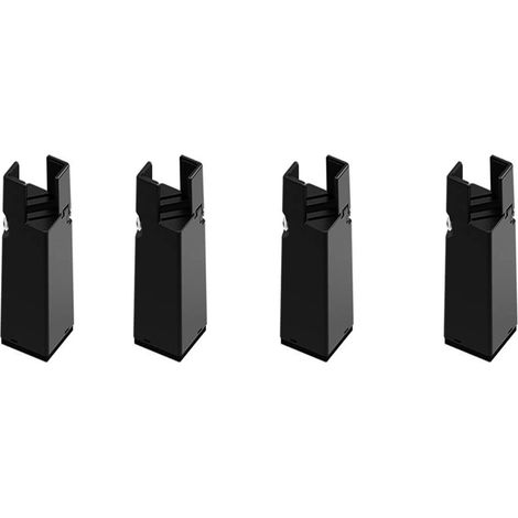 Elevador de muebles ajustable de 4-7 cm en aleación ligera, almohadilla antideslizante para sofá y mesa, tornillo integrado, soporte (1/3)