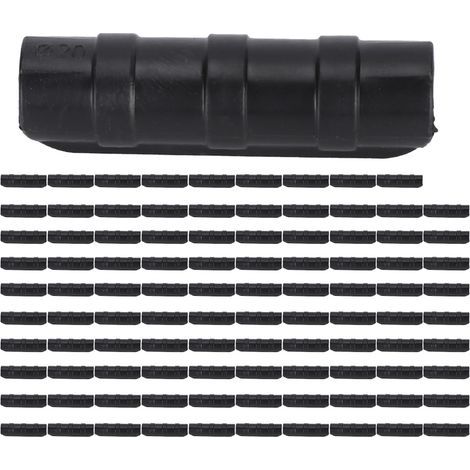 100 pcs Serre Cadre Tuyau Clip Pince Jardin Film Parasol Net Fixation Pince Connecteur20 Noir. (1/5)