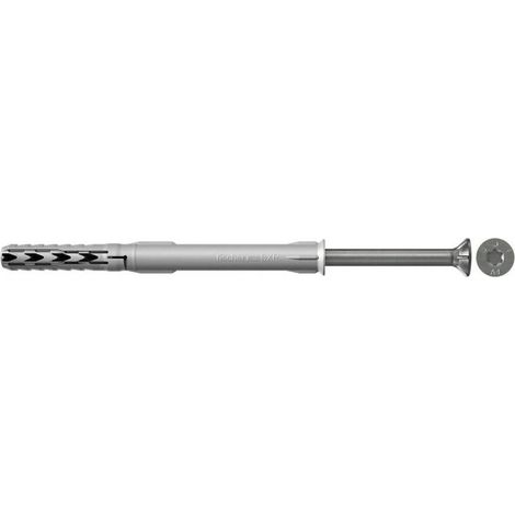 Fischer 046285 Taco largo nylon para marcos con tornillo inoxidable SXR 10x180 T A4 (Envase 50 uds) (1/4)