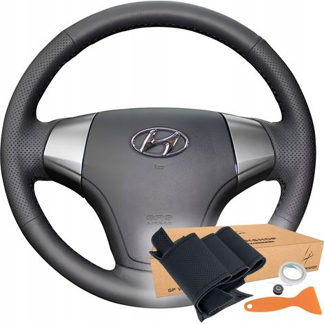 RIVESTIMENTO DEL VOLANTE IN PELLE CON MOTIVO A RIFINITURA PER HYUNDAI ELANTRA 2008-2010 (1/5)