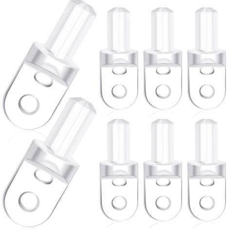 6 Stück transparenter Rollo-Vorhang-Drehstab-Dimmerhaken, festes Hakenzubehör, Blind-Dichtungshaken