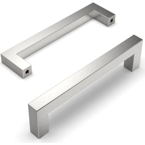 Set mit 10 Küchenschrankgriffen, 128 mm Lochabstand, Edelstahl, Küchenschrankgriffe, Schrankgriffe, Küchentürgriffe, Küchenmöbelgriffe (1/5)