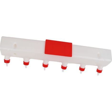 Biberon d'allaitement pour agneaux 6 tétines 9L PP Silicone Seau à lait pour porcelets chiots chèvres veaux élevage (1/5)