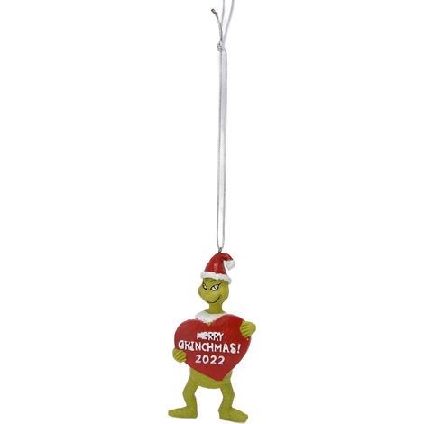 Weihnachtsschmuck Anhänger mit grünem Haarmonster aus Harz für die Heimdekoration (1/5)