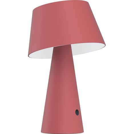 Lampada da tavolo led ricaricabile IP54 mod. Tizia colore rosso (1/2)