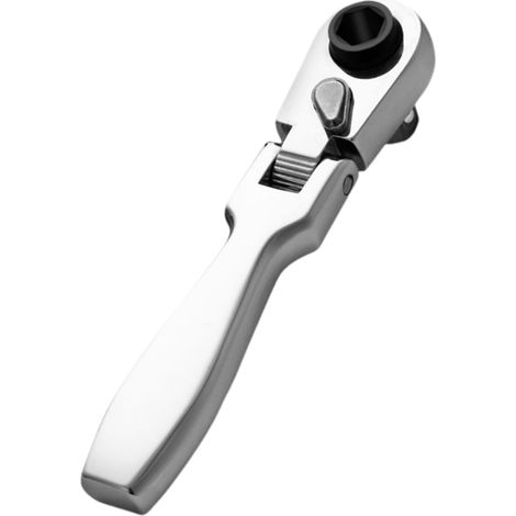 Mini llave de trinquete de boca abierta, llave de trinquete, fácil de maniobrar en espacios reducidos, fabricada en acero con alto contenido de carbono, duradera y adecuada para mantenimiento y bricol