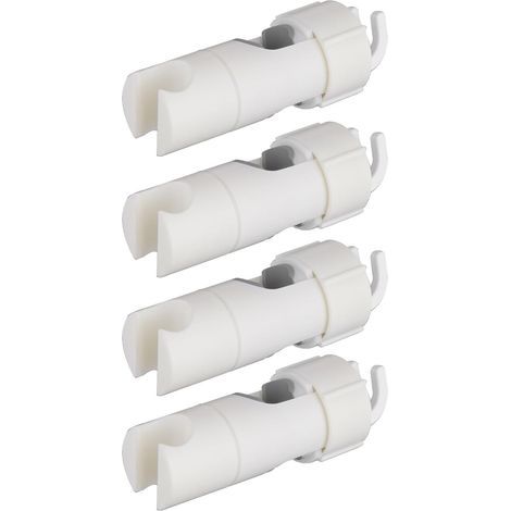 Lot de 4 supports de pommeau de douche, espacement des trous de 18 à 25 mm, support de pommeau de douche réglable, pièces d'accessoires de pommeau de douche (WT)