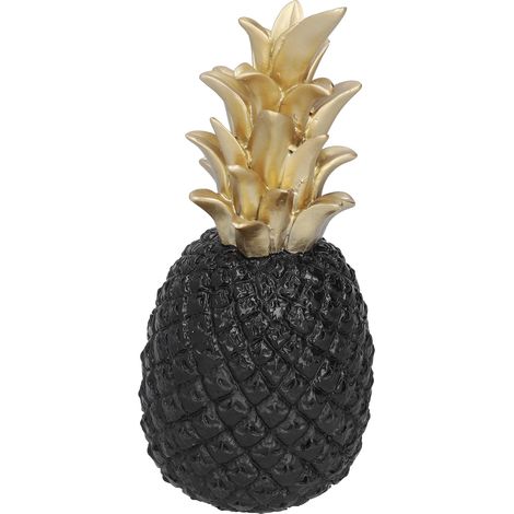 Décoration résine ananas noir et or style nordique, ornement artisanat pour salon, table, entrée BS942-1 (1/5)