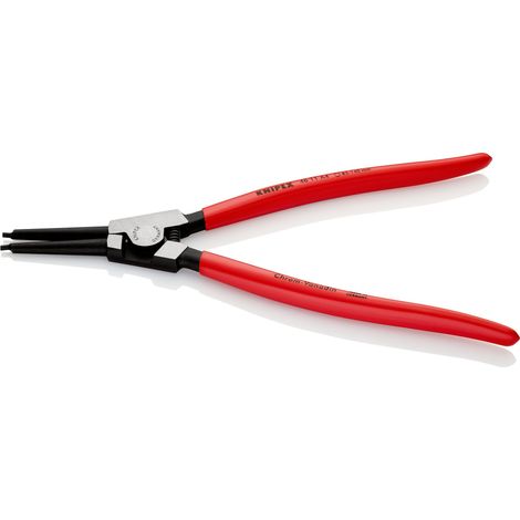 KNIPEX 46 11 A4 SB Pince pour circlips pour circlips extérieurs d'arbre gainées en plastique atramentisée noire 320 mm (1/2)