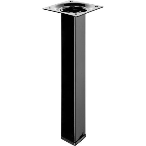 Hettich Tischbein 20 x 2,5 x 2,5 cm Stahl schwarz - 1 Stück Tischbeine