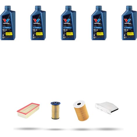 Kit tagliando 4 FILTRI e 5L OLIO compatibile con Vw CC (358) 2.0 TDI 100kw Dal 2011 (1/5)