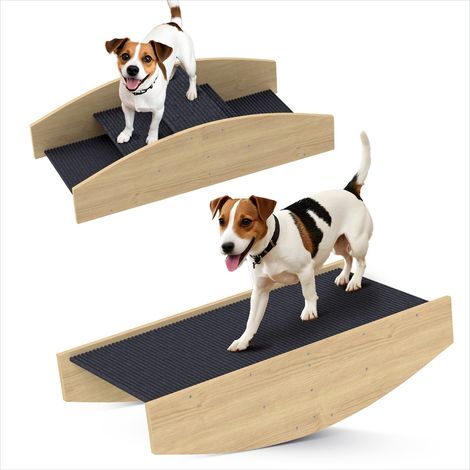 Accessoire de dressage pour chien Rampe d'agilité chien bois (1/5)
