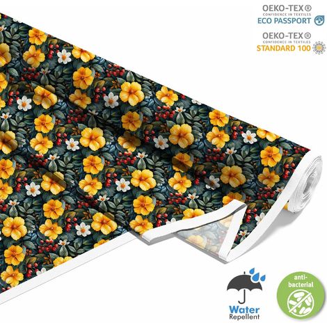 TESSUTI DECORATIVI PER ESTERNI OXFORD - Motivo Fiori I DX5558 (1/5)
