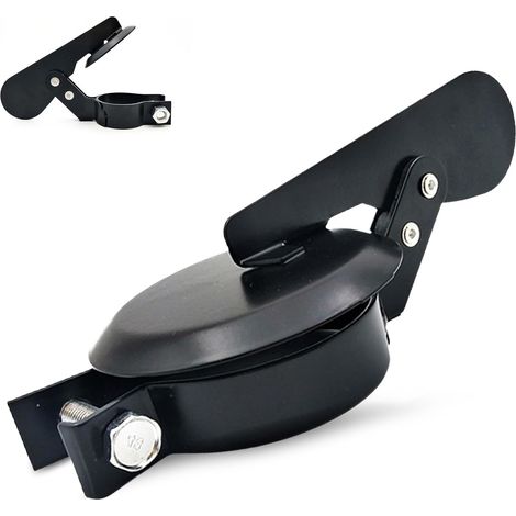 Clapet d'échappement tracteur, 50 mm couvercle d'échappement anti-pluie capuchon couvercle silencieux Soupape D'échappement pour Tracteur pour échappement tracteur auto protection (Noir) (1/5)