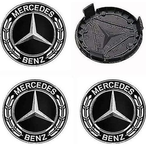 4 Pièces Bouchons Centraux - 75 mm - Pour Jantes Automobile - En Alliage D'aluminium Et ABS (1/3)