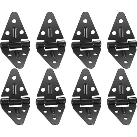 bisagras plegables, bisagras negras de 180 grados, bisagras para muebles, para armarios, roperos, cajas de madera, mesas plegables. (1/5)