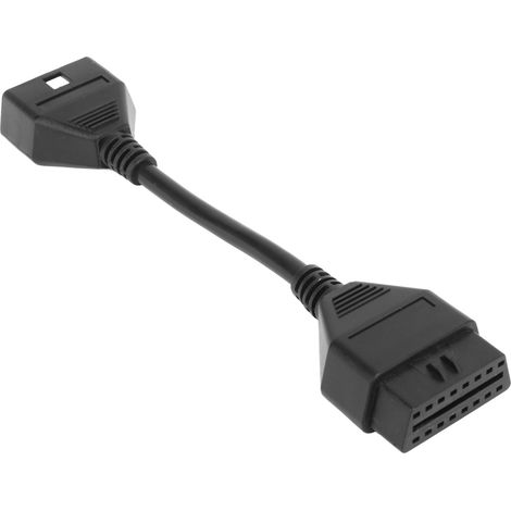 Câble prolongateur OBD2 18cm 16 broches mâle-femelle adaptateur rallonge diagnostic scanner auto (1/5)