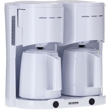 Severin KA 9314 Cafetera de filtro blanca con doble jarra (1/5)