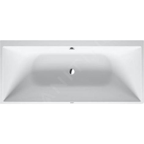 Duravit DuraSquare - Baignoire 1800x800 mm, droite, avec panneau, DuraSolid, blanc 700428000000000 (1/2)
