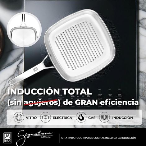 BRA GRILL CON RAYAS 24CM PROFESIONAL